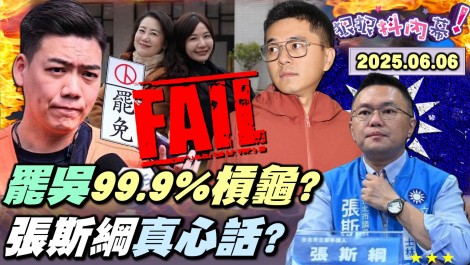 【#狠狠抖內幕】罷綠一日一槓龜！以罷制罷年度笑話？張斯綱火線對決！罷雙吳完結倒數24hrs？爆賴苡任曾渴望文傳會主委？花蓮人豁出去拉下傅崐萁？簡舒培望穿秋水羅智強不敢告？Live直播2025.06.06